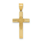 Load image into Gallery viewer, 14K Yellow Gold Laser Designed Cross 26mm length