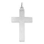 Load image into Gallery viewer, 14K White Gold Laser Designed Cross Pendant 41mm length