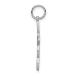 Load image into Gallery viewer, 14K White Gold Laser Designed Cross Charm 27mm length