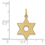 Load image into Gallery viewer, 14K Yellow Gold Laser Designed Star of David Charm