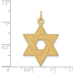 Load image into Gallery viewer, 14K Yellow Gold Laser Designed Star of David Pendant