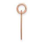 Load image into Gallery viewer, 14K Rose Gold Plain .013 Gauge Engraveable Heart Disc Charm Pendant