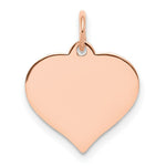 Load image into Gallery viewer, 14K Rose Gold Heart Disc Charm