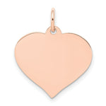 Load image into Gallery viewer, 14K Rose Gold Heart Disc Charm