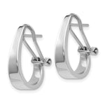 Load image into Gallery viewer, 14K White Gold Polished Hoop Earrings
