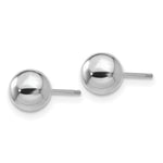 Load image into Gallery viewer, 14K White Gold Polished 6mm Ball Post Earrings