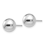 Load image into Gallery viewer, 14K White Gold Polished 8mm Ball Post Earrings