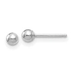Load image into Gallery viewer, 14K White Gold Polished 3mm Ball Post Earrings