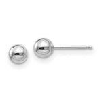 Load image into Gallery viewer, 14K White Gold Polished 4mm Ball Post Earrings
