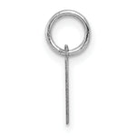 Load image into Gallery viewer, 14K White Gold Plain .009 Gauge Engravable Heart 10mm Charm