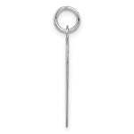 Load image into Gallery viewer, 14K White Gold Plain .013 Gauge Engravable Heart 22x19mm Charm