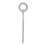 Load image into Gallery viewer, 14K White Gold Plain .013 Gauge Engravable Heart 22x21mm Charm