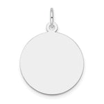 Load image into Gallery viewer, 14K White Gold Plain .018 Gauge Round Engravable 20mm Disc Charm