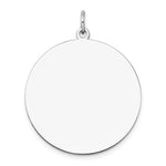 Load image into Gallery viewer, 14K White Gold Plain .027 Gauge Round Engravable 28mm Disc Charm