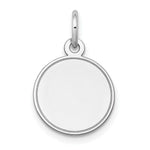 Load image into Gallery viewer, 14K White Gold Plain .013 Gauge Round Engravable 13mm Disc Charm