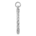 Load image into Gallery viewer, 14K White Gold Rounded with Rope .013 Gauge Engravable 24mm Disc Charm