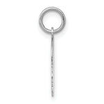 Load image into Gallery viewer, 14K White Gold Plain Small Facing Right Engravable Boy Charm 20mm length
