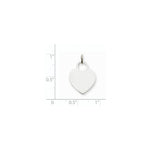 Load image into Gallery viewer, 14K White Gold Medium Engravable Heart