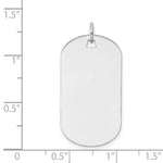 Load image into Gallery viewer, 14K White Gold Plain .011 Gauge Engraveable Dog Tag Disc Charm