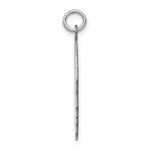 Load image into Gallery viewer, 14K White Gold Plain Large Facing Right Engravable Boy Charm 31mm length