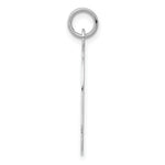 Load image into Gallery viewer, 14K White Gold Plain Large Facing Left Engravable Girl Charm 31mm length