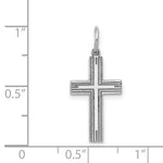 Load image into Gallery viewer, 14K White Gold Solid Cross Pendant