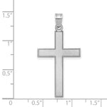 Load image into Gallery viewer, 14K White Gold Cross Pendant 36mm length
