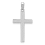 Load image into Gallery viewer, 14K White Gold Cross Pendant 36mm length