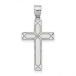 Load image into Gallery viewer, 14K White Gold Solid Cross Pendant