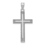 Load image into Gallery viewer, 14K White Gold Solid Cross Pendant