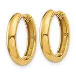 Load image into Gallery viewer, 14K Yellow Gold Hinged Hoop Earrings 4mm width