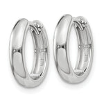 Load image into Gallery viewer, 14K White Gold Hinged Hoop Earrings 3mm width