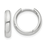 Load image into Gallery viewer, 14K White Gold Hinged Hoop Earrings 3mm width