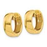 Load image into Gallery viewer, 14K Yellow Gold Hinged Hoop Earrings 5.5mm width