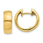 Load image into Gallery viewer, 14K Yellow Gold Hinged Hoop Earrings 5.5mm width