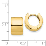 Load image into Gallery viewer, 14K Yellow Gold Hinged Earrings 9mm width