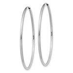 Load image into Gallery viewer, 14K White Gold 1.5mm Polished Endless Hoop Earrings 1.5mm width