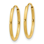 Load image into Gallery viewer, 14K Yellow Gold 1.25mm Endless Hoop Earring 1.25mm width