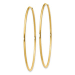 Load image into Gallery viewer, 14K Yellow Gold 1.25mm Endless Hoop Earring 1.25mm width