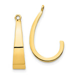Load image into Gallery viewer, 14K Yellow Gold Polished J-Hoop Earring Jackets