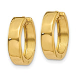Load image into Gallery viewer, 14K Hinged Hoop Earrings 4mm wide, size: 1/2"