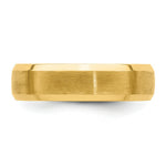 Load image into Gallery viewer, 14K Yellow Gold Stnadard Comfort Fit Satin Finish Beveled Edge Wedding Band Ring