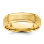 Load image into Gallery viewer, 14K Yellow Gold Standard Comfort Fit Fancy Double Grooved Wedding Band Ring