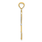 Load image into Gallery viewer, 14K Yellow Gold & Rhodium Heart Key Pendant