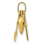 Load image into Gallery viewer, 14K Yellow Gold Heart Cross and Anchor Charm