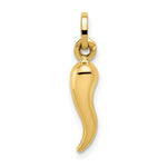 Load image into Gallery viewer, 14K Yellow Gold Hollow Italian Horn Charm