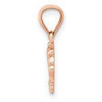 Load image into Gallery viewer, 14K Rose Gold Crown Pendant