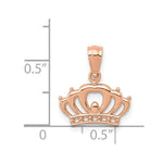 Load image into Gallery viewer, 14K Rose Gold Crown Pendant