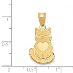 Load image into Gallery viewer, 14K Yellow Gold Laser Cut Cat Charm Pendant