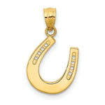 Load image into Gallery viewer, 14K Yellow Gold Polished Horseshoe Pendant